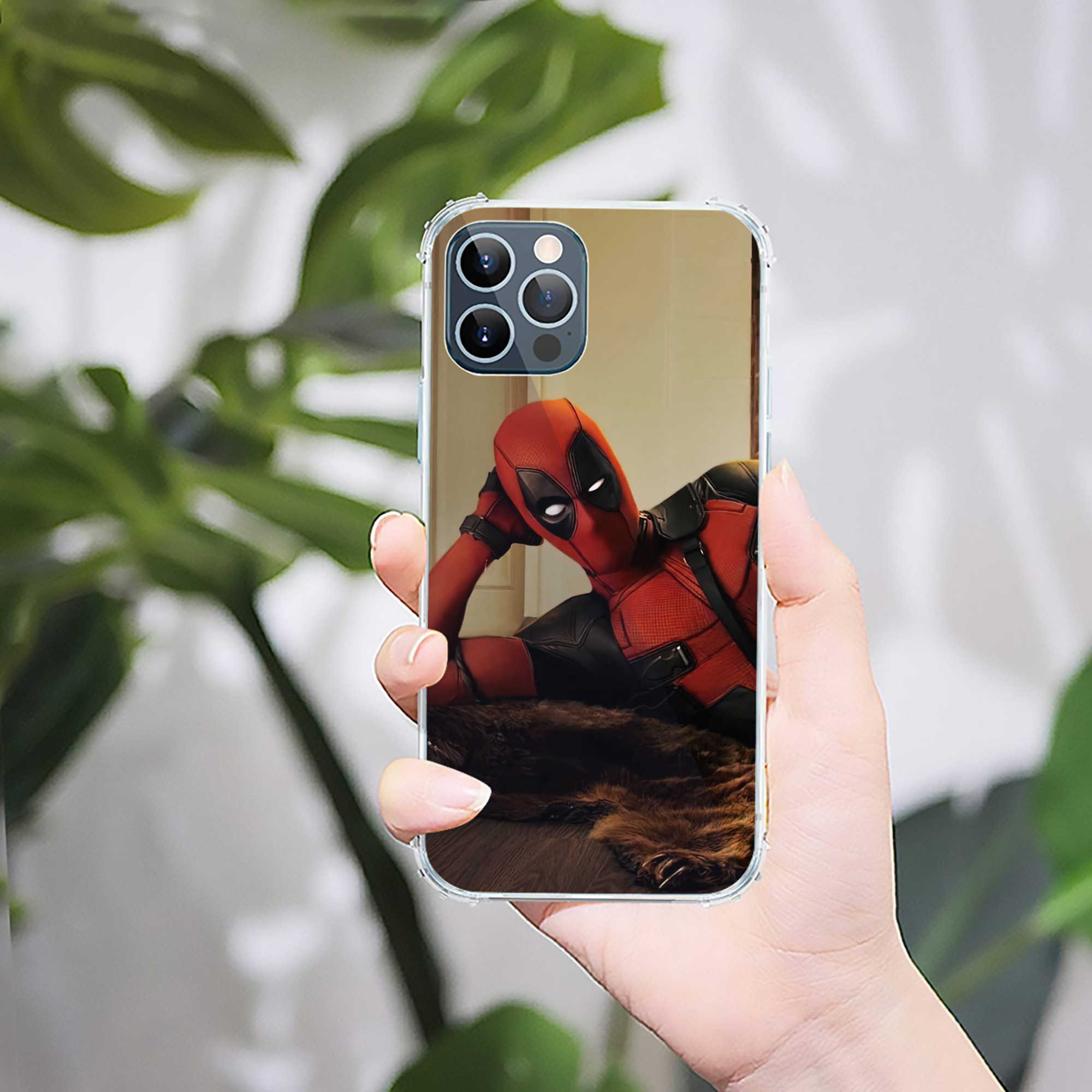 （画像用） Deadpool デッドプール 【iPhone 12シリーズ対応】透明スマホケース（クリアソフトケース）